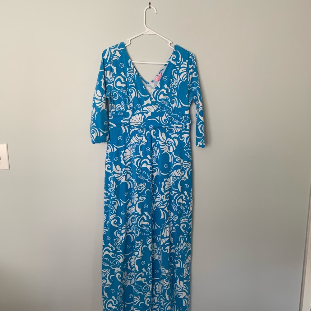SO RARE! Lilly Pulitzer vintage faux wrap maxi!